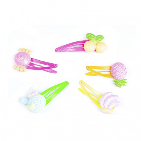 INCA CLIPS con adornos de frutas 4,5 cm 5 u