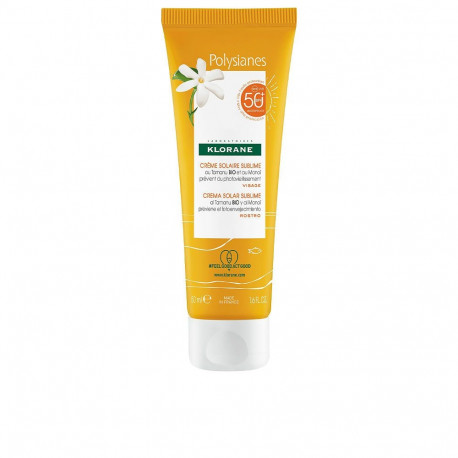 Klorane päikesekaitsekreem Polysianes Monoï y Tamanu Bio SPF50+ 50ml