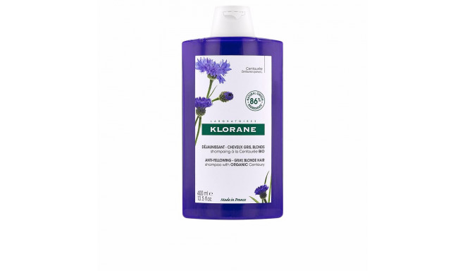 KLORANE A LA CENTAUREA BIO champú antiamarilleo cabello gris y rubio 400 ml