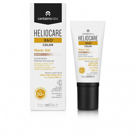 Heliocare tooniv päikesekaitse akvageel 360° COLOR SPF50+ 50ml, beež