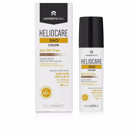 Heliocare tooniv õlivaba päikesekaitsegeel 360° COLOR SPF50+ 50ml, #Bronze intense
