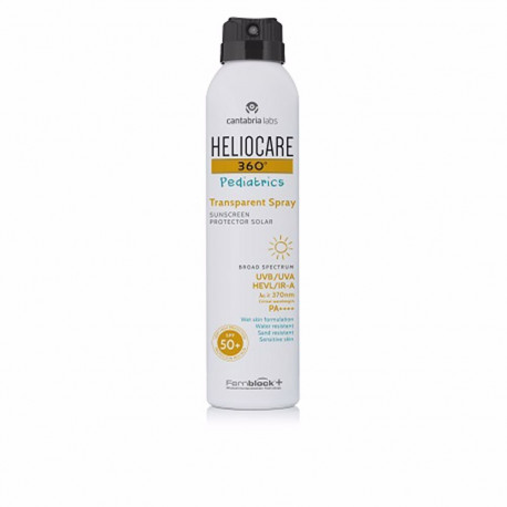 Heliocare päikesekaitsesprei 360º Pediatrics läbipaistev SPF50+ 200ml