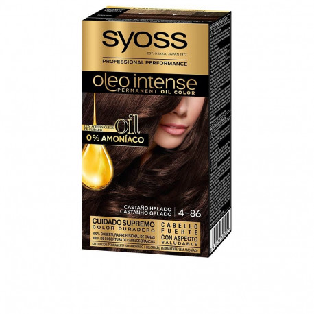 Syoss juuksevärv Oleo Intense #4.86 ilma ammoniaagita 5tk, külm pruun