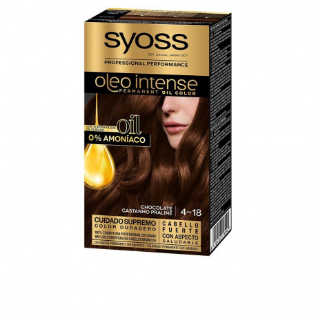 Syoss juuksevärv Oleo Intense #4.18 ammoniaagivaba 5tk, šokolaadipruun