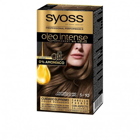 Syoss juuksevärv Oleo Intense #5.10 ammoniaagivaba 5tk, helepruun