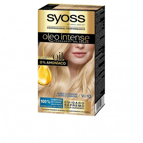 SYOSS OLEO INTENSE tinte sin amoniaco #9.10-rubio luminoso 5 pz