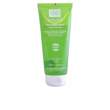 MartiDerm puhastav geel Acniover rasusele ja aknele kalduvale nahale 200ml