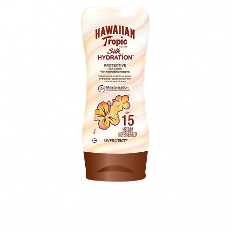 HAWAIIAN TROPIC SILK HYDRATION loción solar protectora SPF15 180 ml