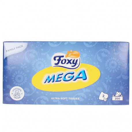 FOXY FACIAL MEGA pañuelos 200 u