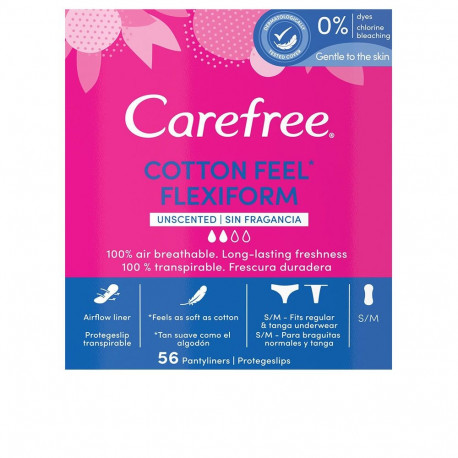 Carefree pesukaitsed Flexiform Cotton 56tk, lõhnatud