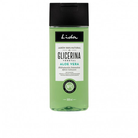 LIDA JABÓN 100% NATURAL glicerina y aloe vera 600 ml