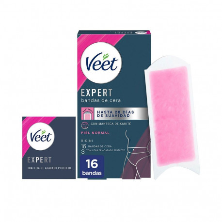 Veet vahaplaastrid Expert Bikini normaalsele nahale 16tk