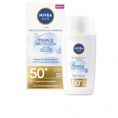 NIVEA SUN TRIPLE PROTECCION fluido ultraligero facial SPF50+ 40 ml