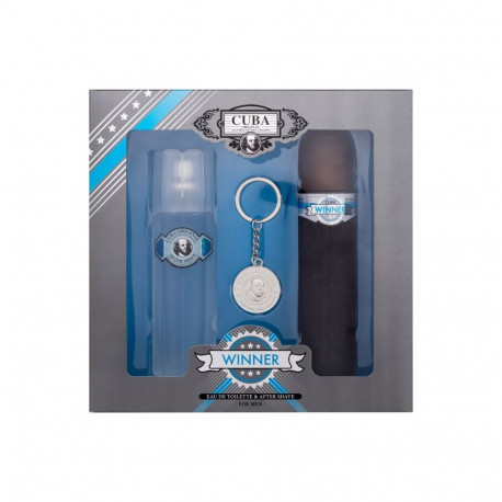 Cuba Winner Eau de Toilette (100ml) (Edt 100 ml + Aftershave Watter 100 ml + Key Ring)