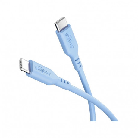 USB-C™ Silicone Cable, 1.5 m, blue