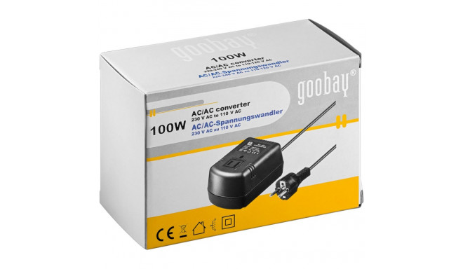AC/AC voltage converter 230 V AC to 110 V AC, 100W