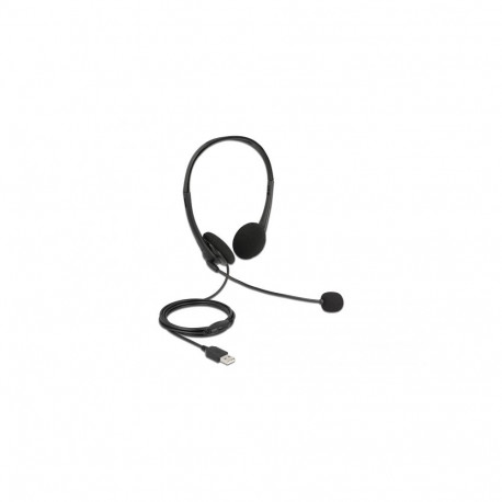Delock USB Stereo Headset with Volume Control for PC and Laptop