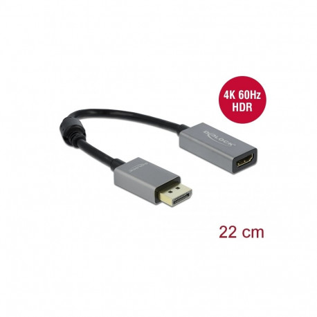 Delock Active DisplayPort 1.4 to HDMI Adapter 4K 60 Hz (HDR)