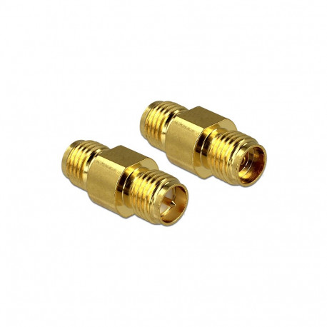 Üleminek SMA pesa - RP-SMA pesa, kullatud