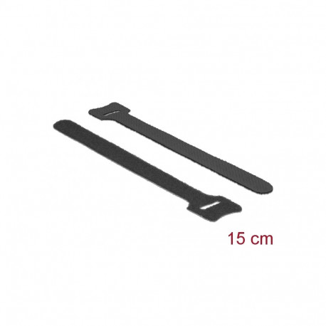 Takjapael kaabliside 12mm x 150mm, must, (10.tk)