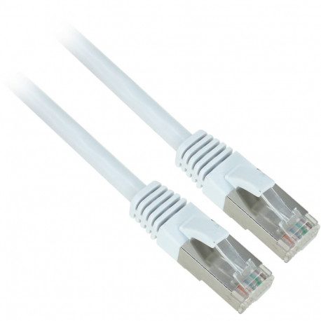 S/FTP cat.6A patch cord LSOH white RJ45 molded plug 20m