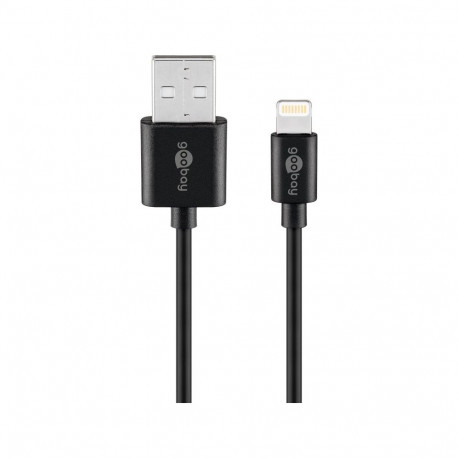 USB 2.0 - Lightning cabel, 1.0m, black