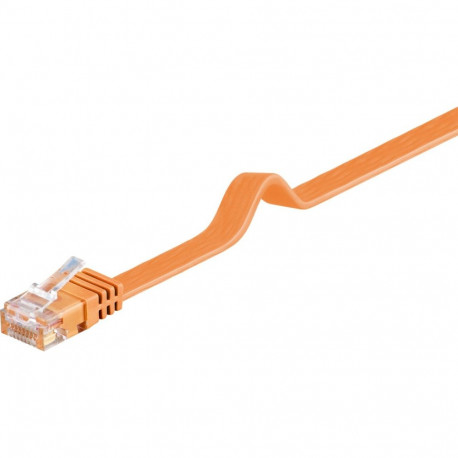 Võrgukaabel Cat6 UTP 1.5m, oranz, lapik, CU