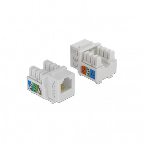 Keystone moodul RJ12 F > LSA Cat.3 UTP sobib ka RJ11 ja RJ14, valge