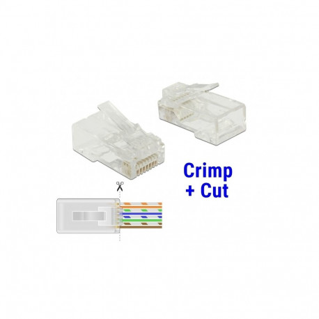 Delock RJ45 Crimp+Cut Plug Cat6 UTP    1/20