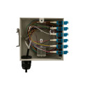 FO DIN-rail karp 6xLC duplex multimode adapteritega