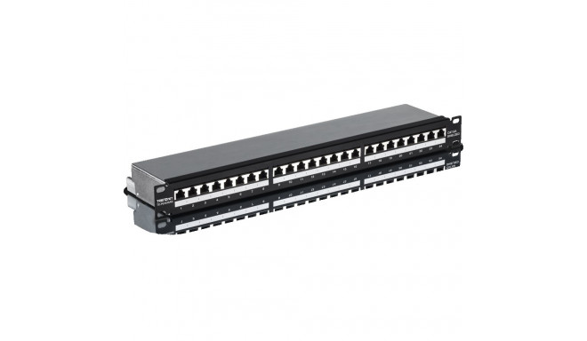 24-port Cat6A Shielded 1U Patch Panel