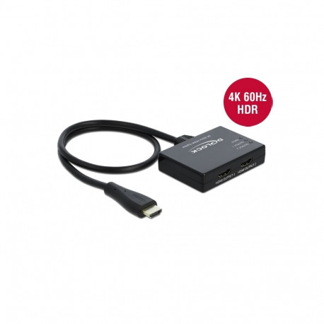 HDMI Splitter 1 x HDMI in > 2 x HDMI out 4K 60 Hz