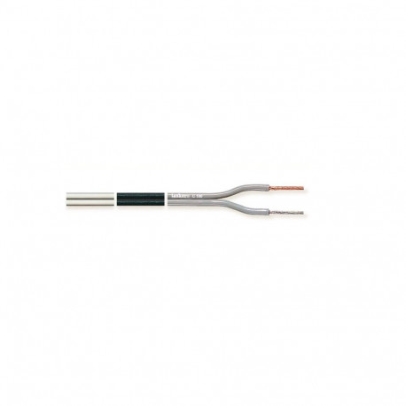 Loudspeaker cable 2x0,75mm², White PVC, OFC 100m/roll