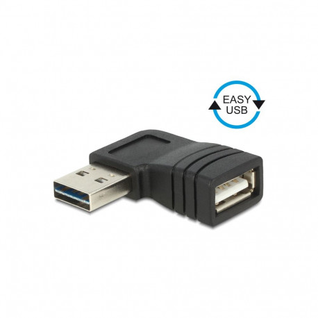 Adapter USB 2.0 A (M) Easy - USB - A (F) nurgaga parem/vasak