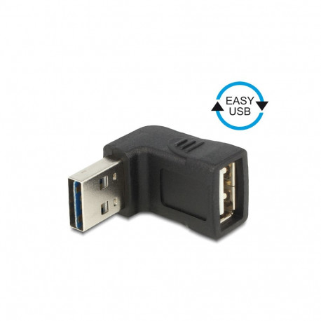 Adapter USB 2.0 A (M) - A (F) nurgaga üles/alla, Easy-USB