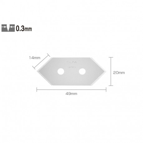 OLFA MCB-1 Knife blades,  5pcs