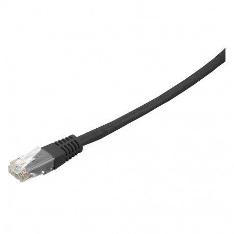 Patchcord RJ45/RJ45 Cat6 , U/UTP, connector molded, black , 2m