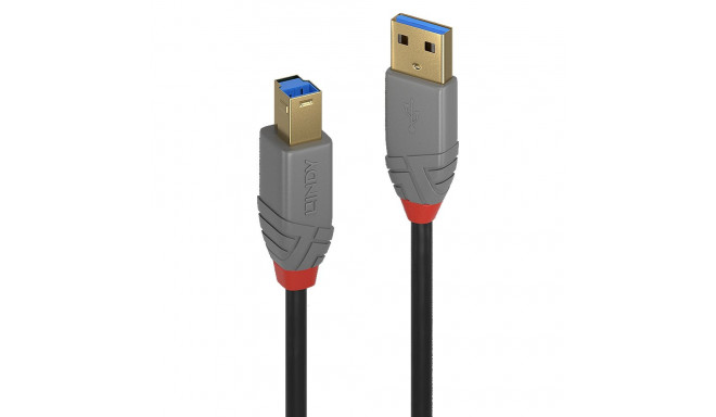 USB 3.2 kaabel A - B 5.0m, ANTHRA
