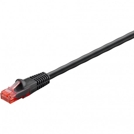 Cat6 Outdoor-patch cable, U/UTP, black, 15.0m