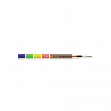 Audio kaabel Tasker T33 1x0,50mm2, ø6,3mm, PREMIUM, carbon ja vask varjestus, pruun