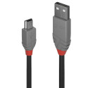 0.2m USB 2.0 Type A to Mini-B Cable, Anthra Line