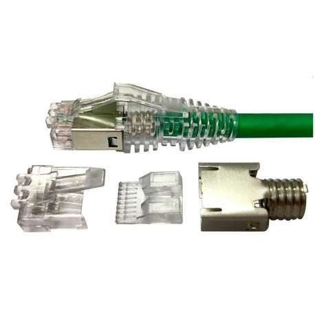 Modularpistik RJ45 Cat6 ühekiulisele/mitmekiulisele kaablile varjestatud/varjestamata 26-23 AWG D: 5