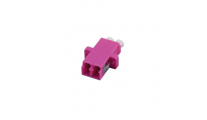 LC Duplex Adapter - ZIRCONIA SLEEVE - Erika Violet (SC Simplex FootPrint) With Flange
