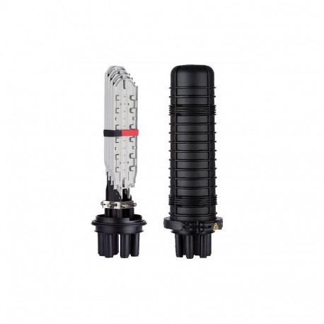 FO muhv FOSC-400B4-24-1-NGV pikk, 4 pordiga, ühe uue plaadiga