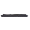19´´ Patch Panel, 24xRJ45, unshielded, Cat5e, 1U, black