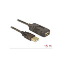 Delock Cable USB 2.0 Extension, active 15 m
