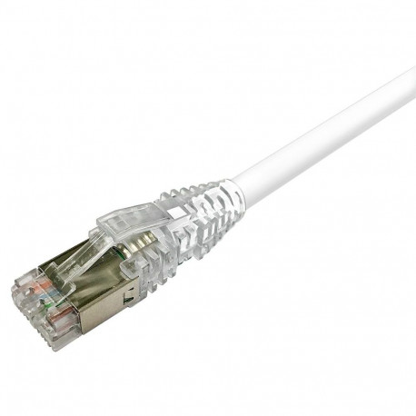 NPC RJ45 Patch Cord, category 6, Shielded, LSZH, White, 7.5m