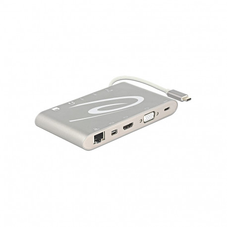 USB-C dock: 1xGigabit RJ45, 1xHDMI, 1x mini Displayport, 1x VGA, 3xUSB 3.0, 1xUSB-C, SD pesad,