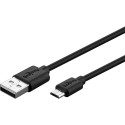 USB 2.0 cable A - Micro B 1.0m, black