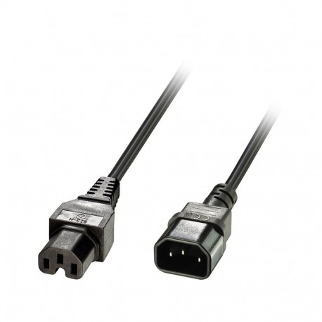 2m IEC Extension Cable IEC C14 to IEC C15 (Hot Conditioned)